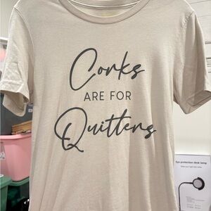 Beige Graphic Tee - Short Sleeve